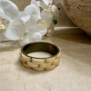 Woven Cream Bracelet